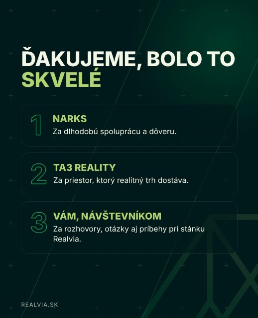 💚 Ďakujeme @narodna.asociacia.realitne.ks @televiziata3