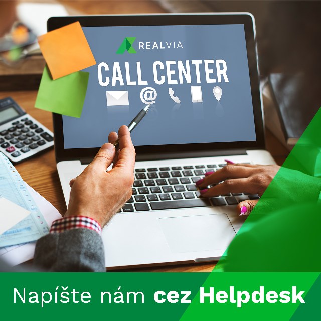 Využívate možnosť komunikovať s nami priamo v prostredí Realvie? 💬 Stačí prejsť do sekcie Helpdesk a…