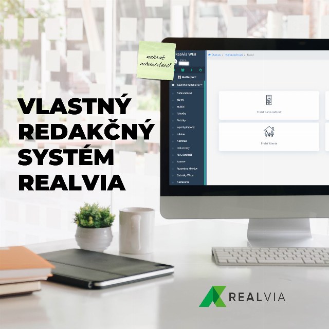 Systém Realvia: ✅ rýchle a jednoduché nahrávanie ✅ prehľad v nehnuteľnostiach ✅ editácia webstránky…