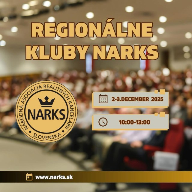 🌟 Budúci týždeň sa vidíme na Regionálnych kluboch NARKS! @narodna.asociacia.realitne.ks Tento rok sa…