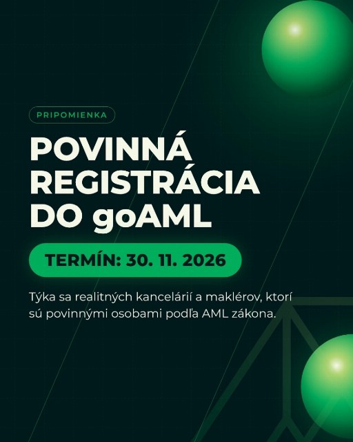 👉🏻 Do 30. novembra musí byť každá realitná kancelária v goAML. Od 1. júna 2026 sa neobvyklé obchodné…