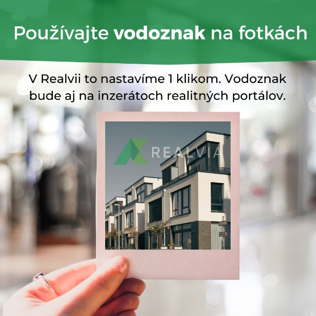 Ak pridáte 📷 fotky nehnuteľností, nezabudnite na VODOZNAK. ➡ Klient si rýchlejšie všimne, kto inzerá…